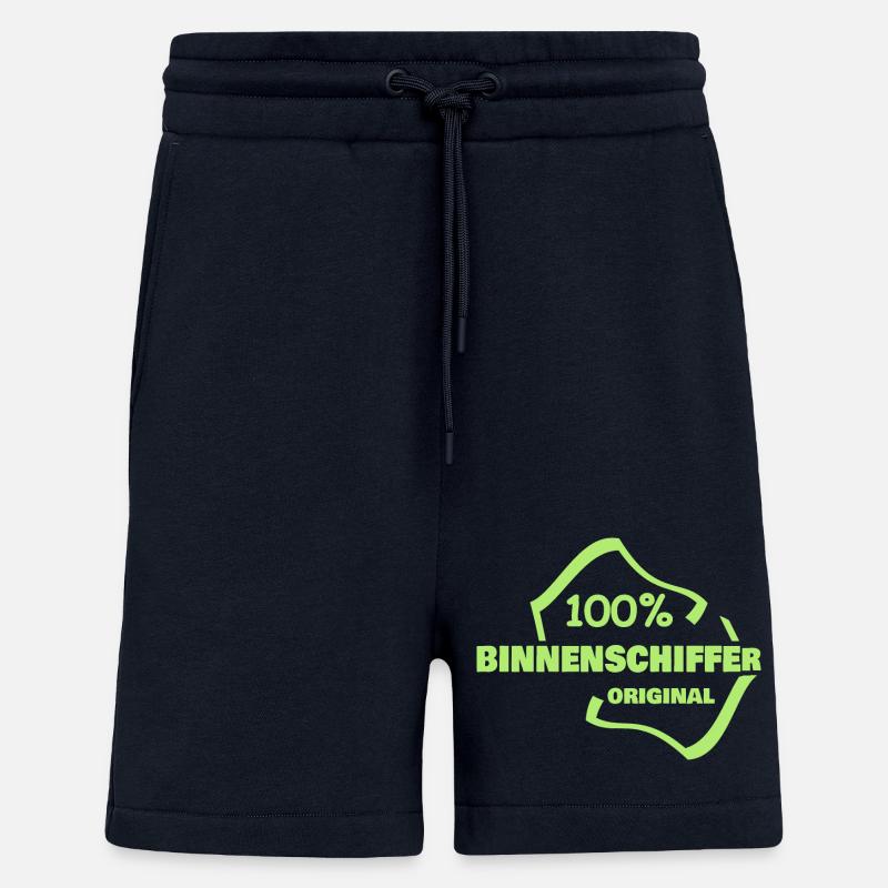 Skippers de navigation intérieure - Short bio décontracté fabriqué en UE - DARK NAVY