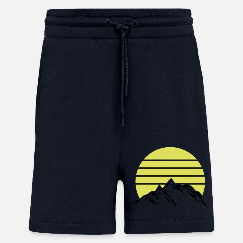 Mountains Mountains Mountains 1 - Shorts - made by SPREAD - DARK NAVY