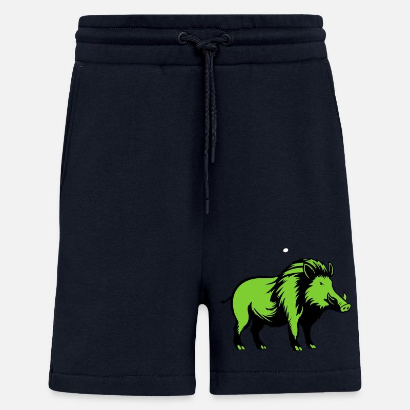 wildschwein tier - Shorts - made by SPREAD - DARK NAVY