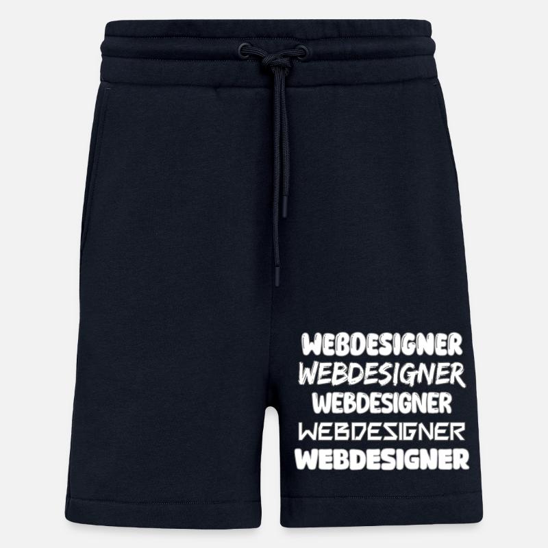 Le webdesigner comme métier - Short bio décontracté fabriqué en UE - DARK NAVY