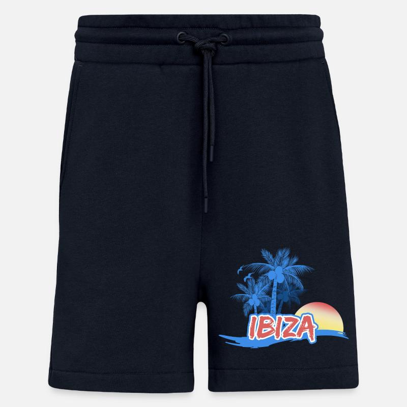 Plage d’Ibiza - Short bio décontracté fabriqué en UE - DARK NAVY