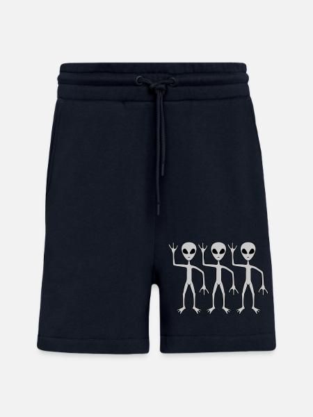3 Freunde Aliens winken - Shorts - made by SPREAD - DARK NAVY