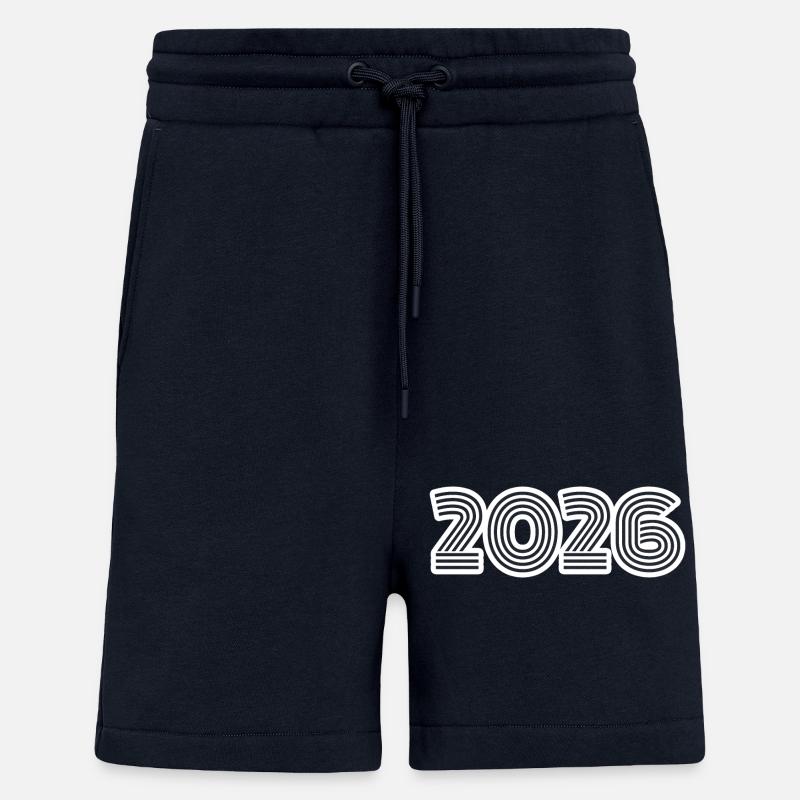 Rétro 2026 - Short bio décontracté fabriqué en UE - DARK NAVY