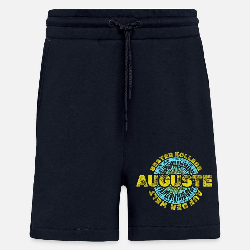 First name Auguste - Shorts - made by SPREAD - DARK NAVY