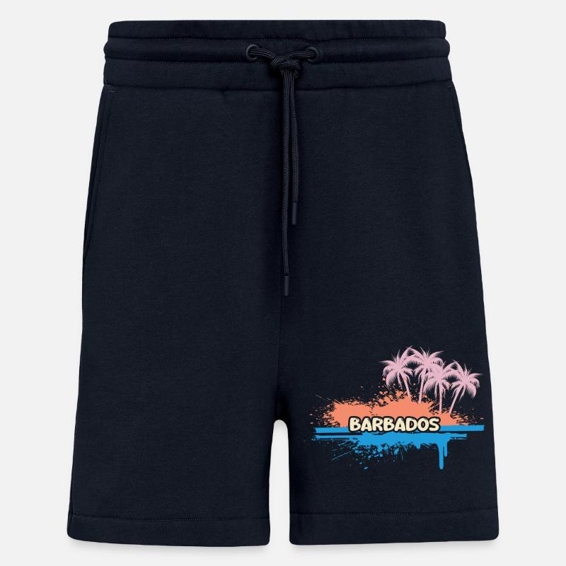 Cadeau pour la Barbade - Short bio décontracté fabriqué en UE - DARK NAVY