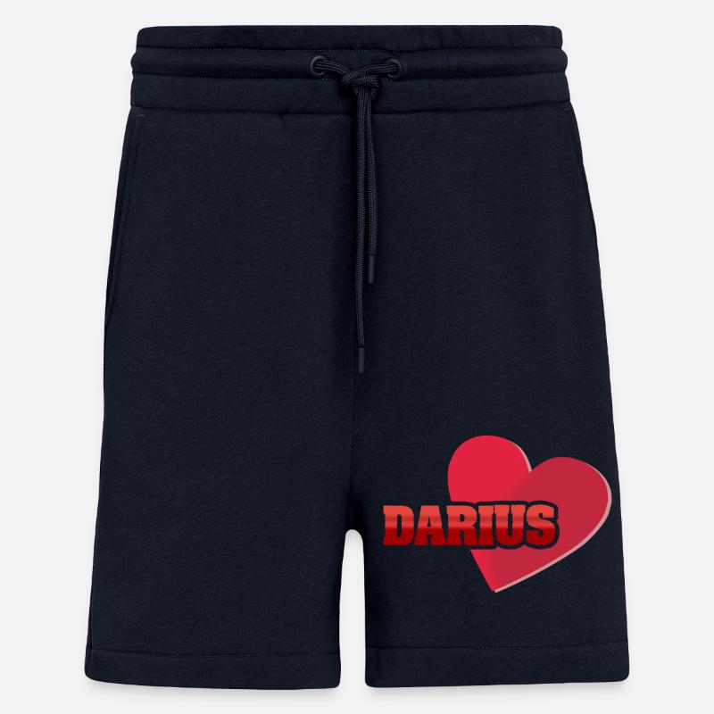 Prénom Darius - Short bio décontracté fabriqué en UE - DARK NAVY