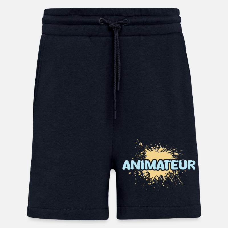 Animateur de poste - Short bio décontracté fabriqué en UE - DARK NAVY