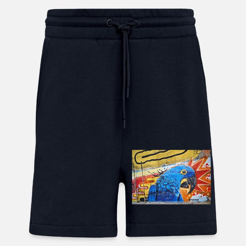 Monde du graffiti 6 - Short bio décontracté fabriqué en UE - DARK NAVY