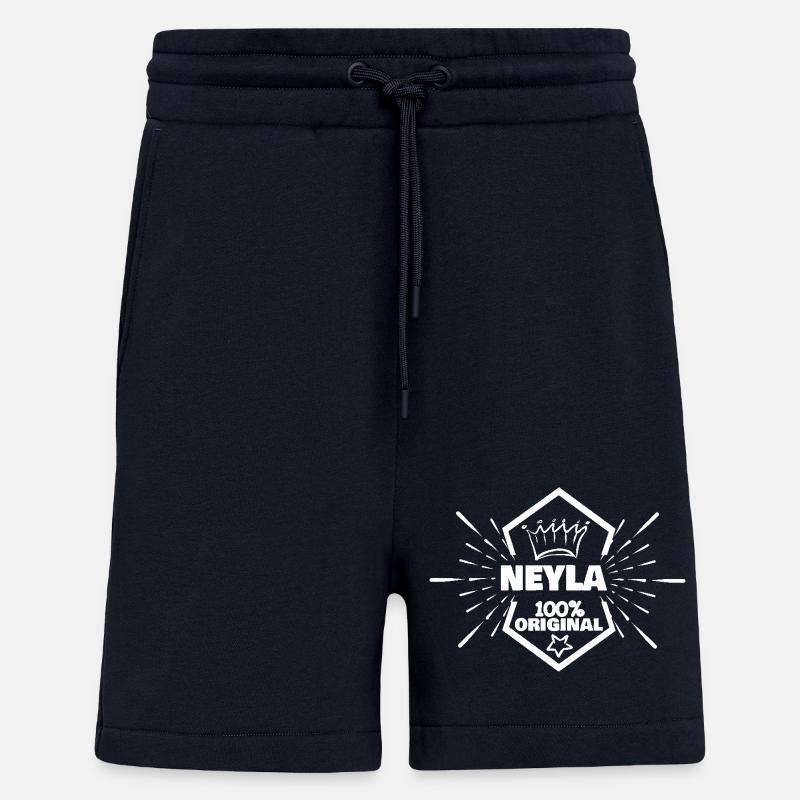 First name Neyla - Shorts - made by SPREAD - DARK NAVY