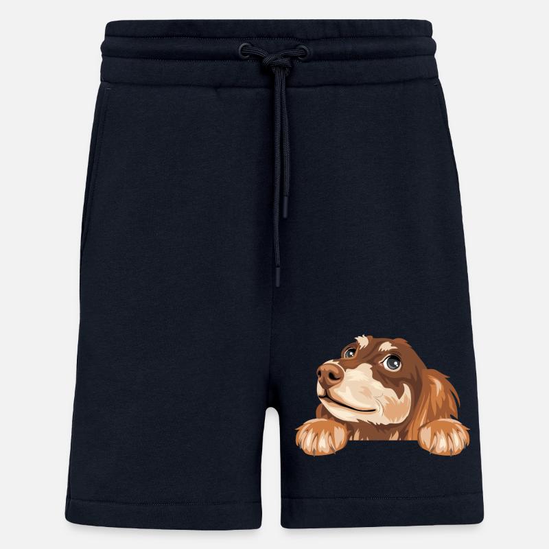 Träumender spähender Dackel - Shorts - made by SPREAD - DARK NAVY