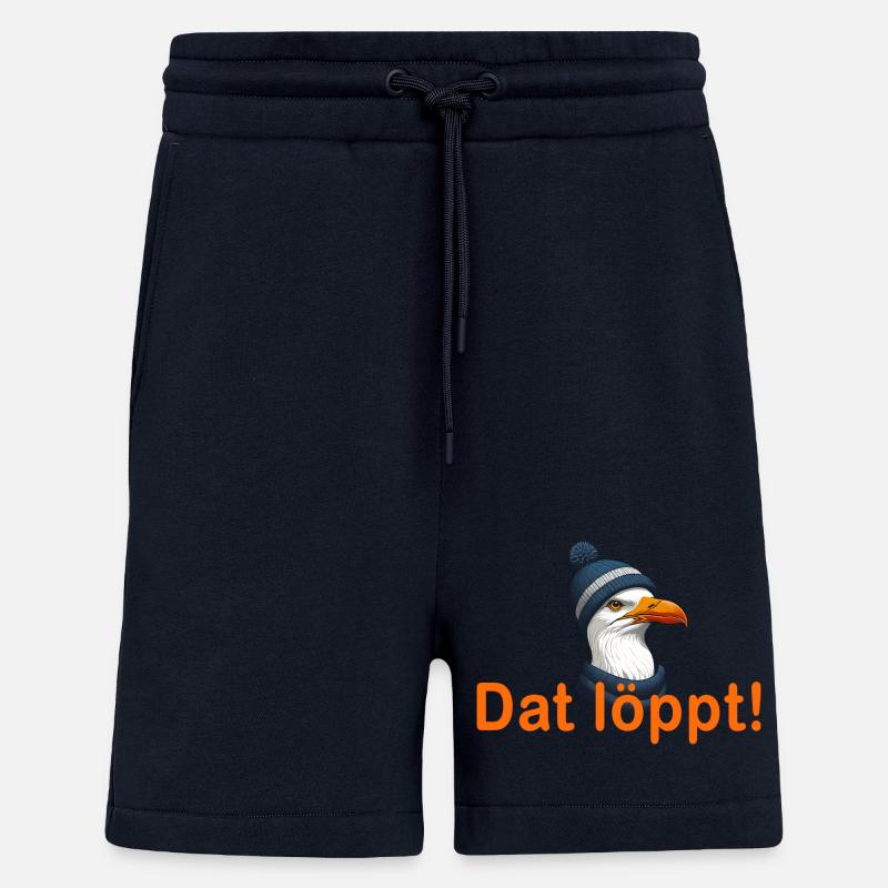 Dat löppt ! - Short bio décontracté fabriqué en UE - DARK NAVY