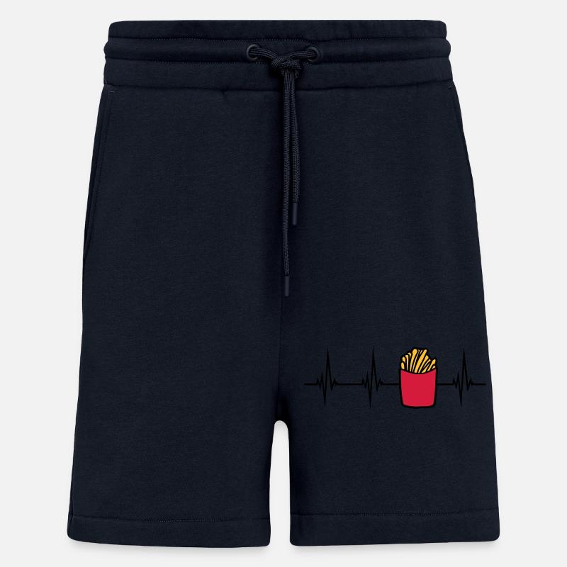 Frites Français pulse - Short bio décontracté fabriqué en UE - DARK NAVY