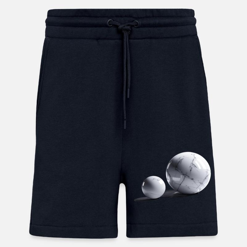 Boule de marbre/Sphère - Short bio décontracté fabriqué en UE - DARK NAVY
