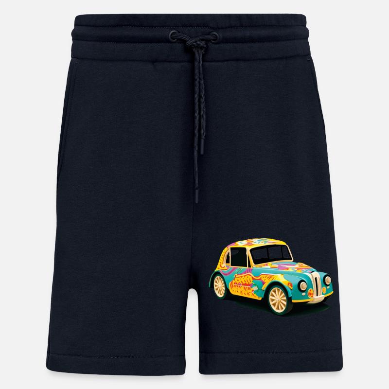 altes Abstraktes Auto - Shorts - made by SPREAD - DARK NAVY