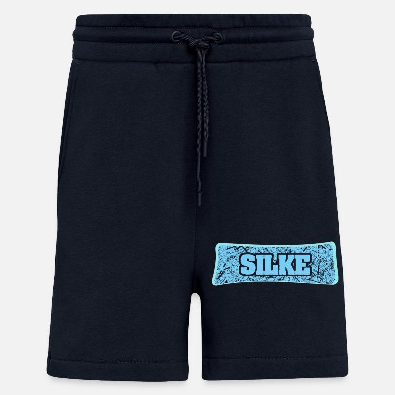 Silke comme nom - Short bio décontracté fabriqué en UE - DARK NAVY