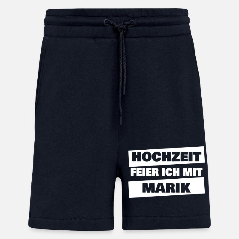 Cadeau pour Marik - Short bio décontracté fabriqué en UE - DARK NAVY