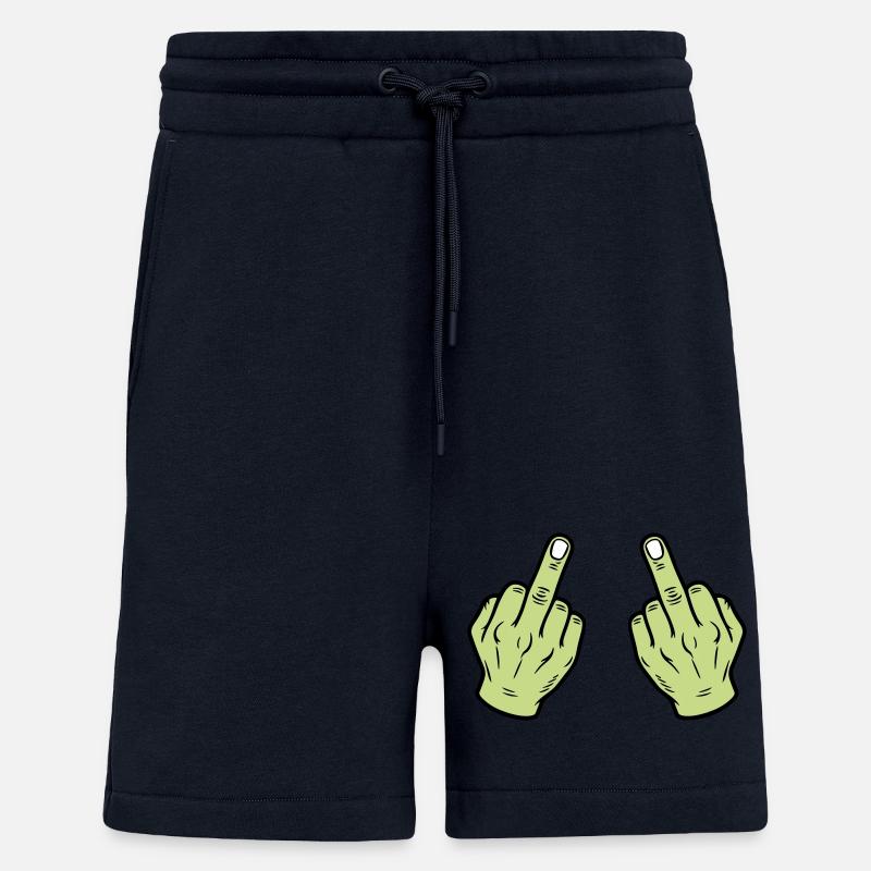 Mittelfinger Hand Frech - Shorts - made by SPREAD - DARK NAVY