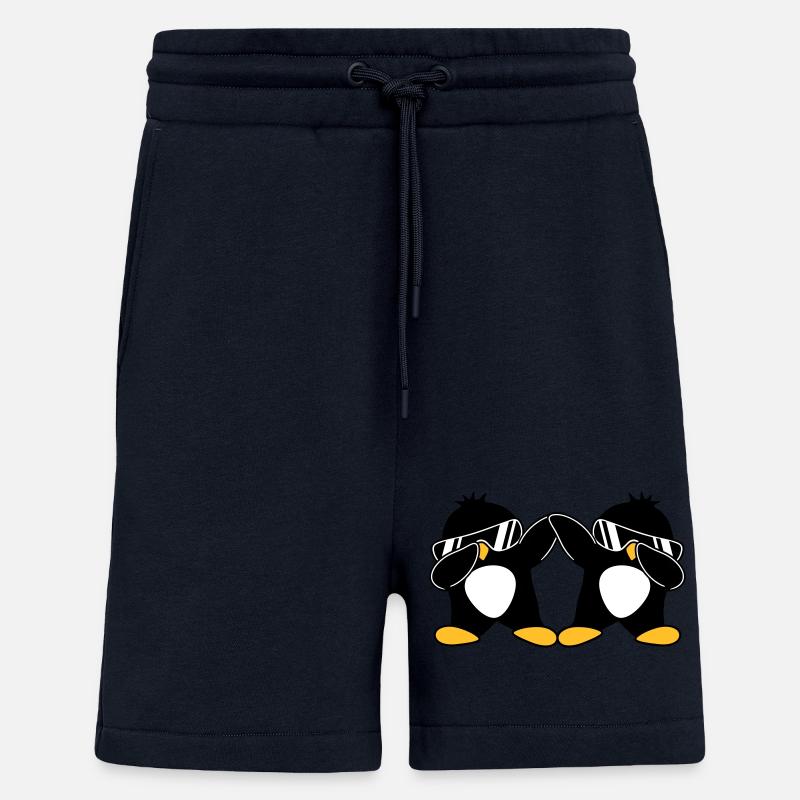 2 Dab Penguins - Shorts - made by SPREAD - DARK NAVY