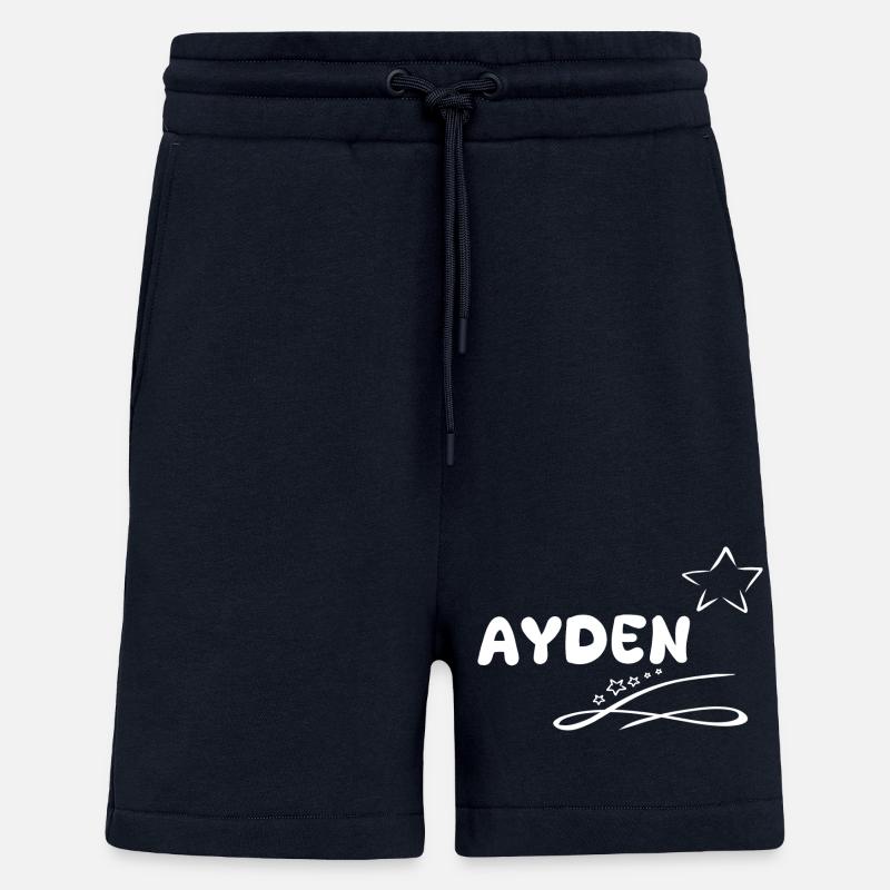 Cadeau pour Ayden - Short bio décontracté fabriqué en UE - DARK NAVY
