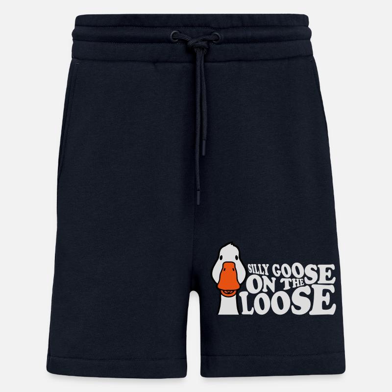 goose on the loose - Shorts - made by SPREAD - DARK NAVY