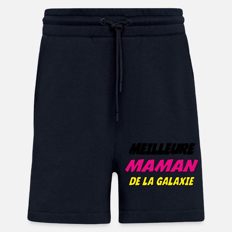 MEILLEURE MAMAN DE LA GALAXIE - Short bio décontracté fabriqué en UE - DARK NAVY