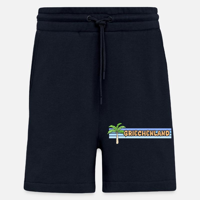 La Grèce comme vacances - Short bio décontracté fabriqué en UE - DARK NAVY