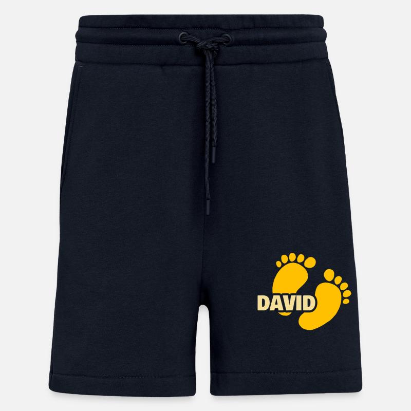 David comme naissance - Short bio décontracté fabriqué en UE - DARK NAVY