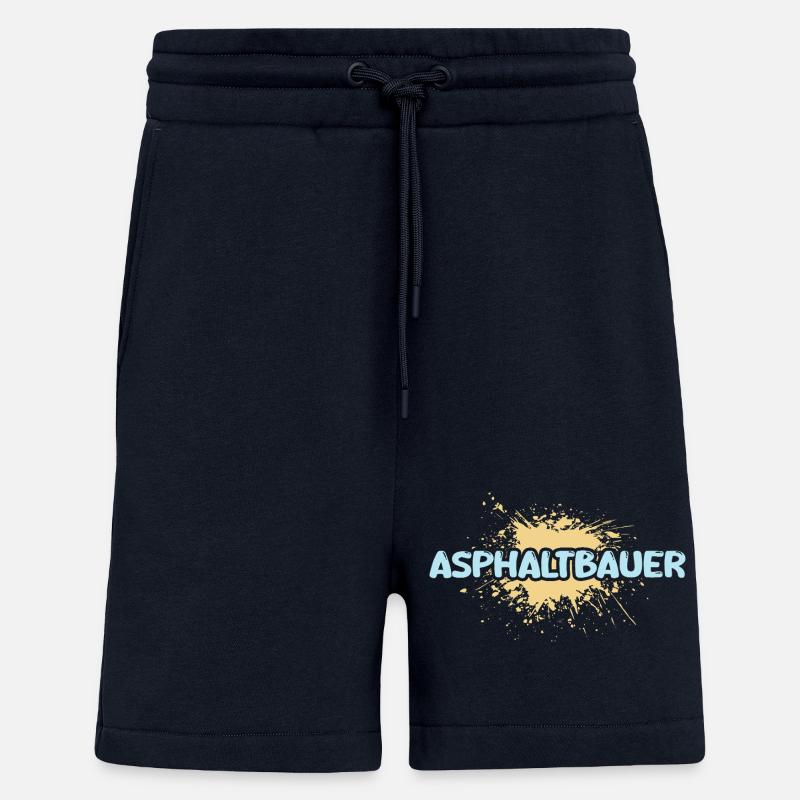 Constructeur d’asphalte comme métier - Short bio décontracté fabriqué en UE - DARK NAVY