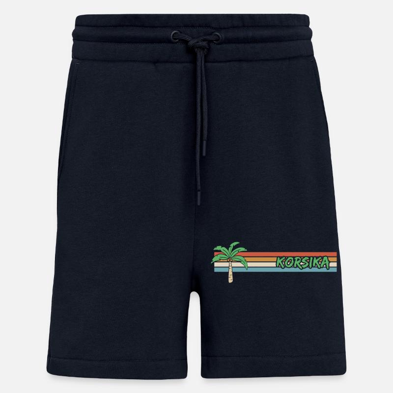 Vacances Corse - Short bio décontracté fabriqué en UE - DARK NAVY