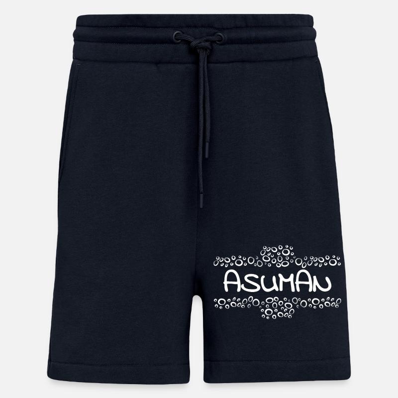 First name Asuman - Shorts - made by SPREAD - DARK NAVY