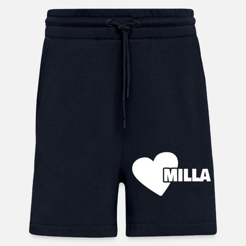 Milla comme prénom - Short bio décontracté fabriqué en UE - DARK NAVY
