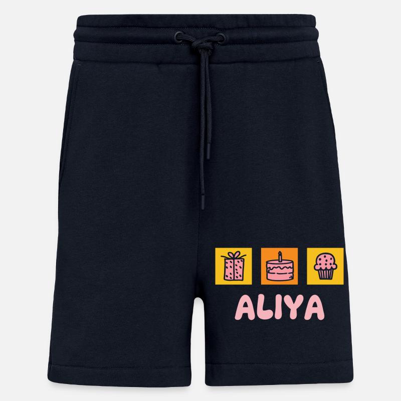 Aliya comme prénom - Short bio décontracté fabriqué en UE - DARK NAVY