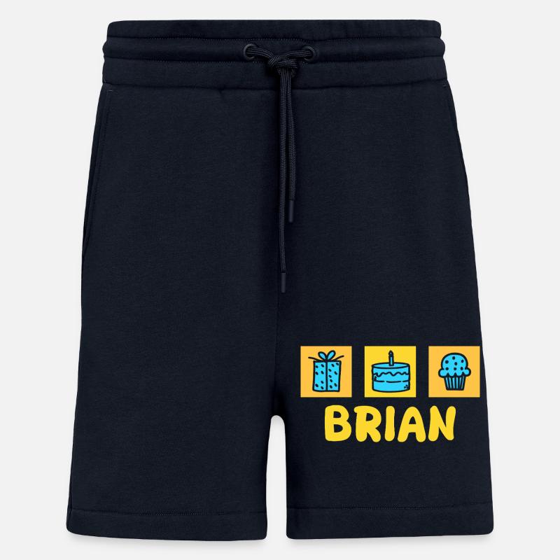 First name Brian - Shorts - made by SPREAD - DARK NAVY
