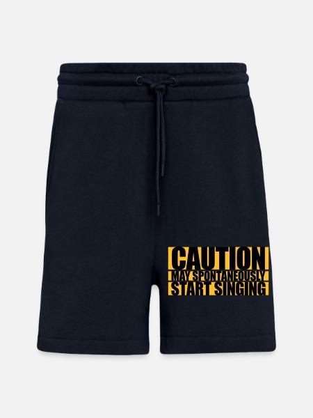 may spontaneously start singing - Shorts - made by SPREAD - DARK NAVY