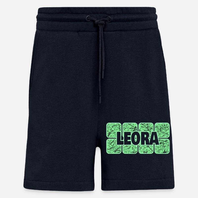 Prénom Leora - Short bio décontracté fabriqué en UE - DARK NAVY