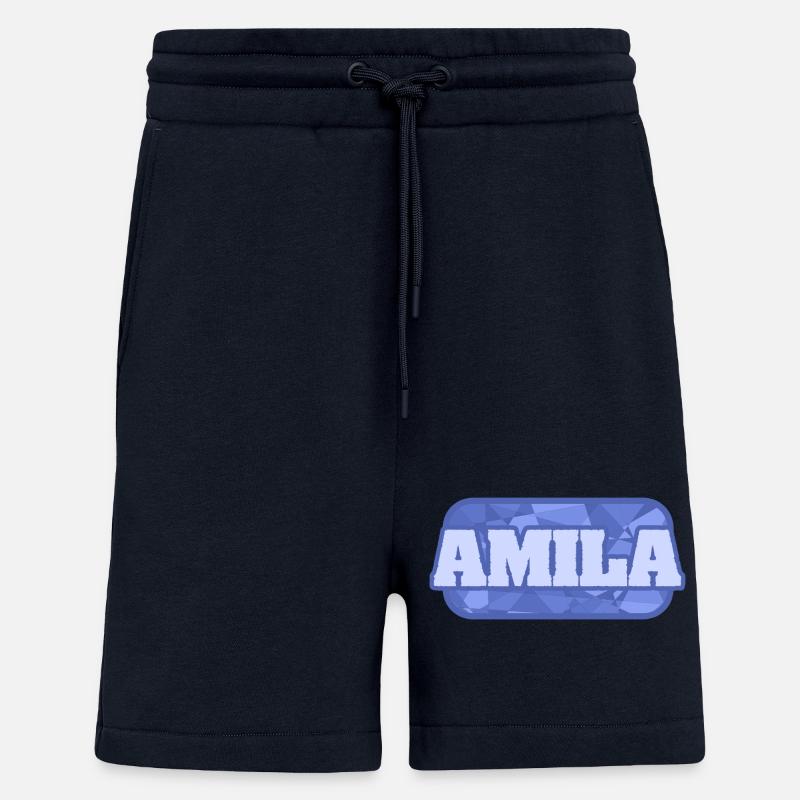 Amila as a name - Shorts - made by SPREAD - DARK NAVY