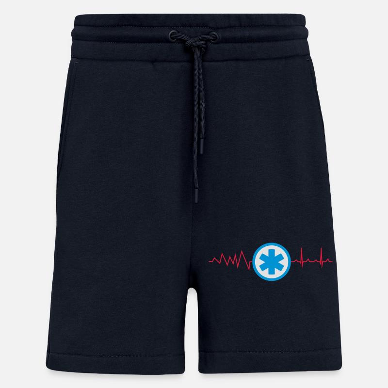 Icône uniforme de service ambulance - Short bio décontracté fabriqué en UE - DARK NAVY