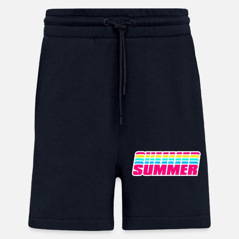 Retro Summer | 80s Style Rainbow  - Shorts - made by SPREAD - DARK NAVY