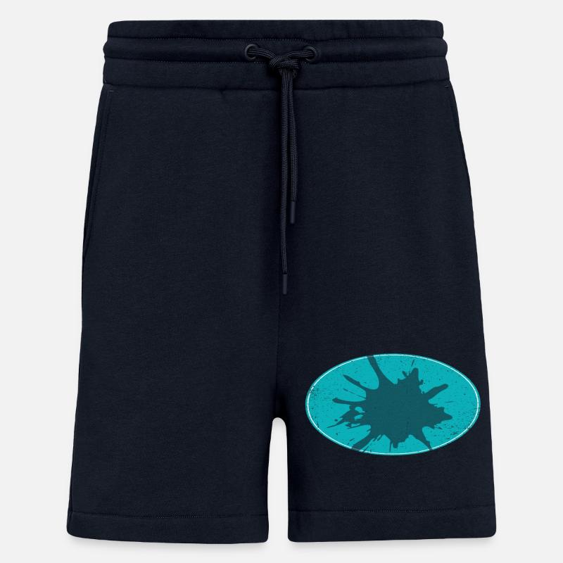 Ovaler Flash Background schmutzing - Shorts - made by SPREAD - DARK NAVY