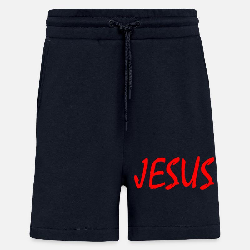 Jesus - Short bio décontracté fabriqué en UE - DARK NAVY