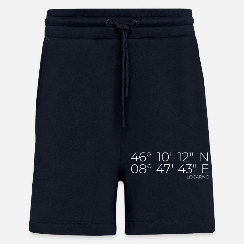 Coordinates Locarno - Shorts - made by SPREAD - DARK NAVY