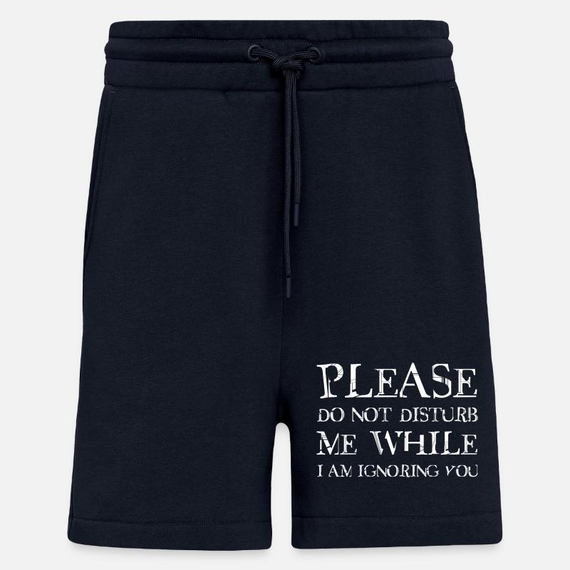 Please do not disturb me - Shorts - made by SPREAD - DARK NAVY