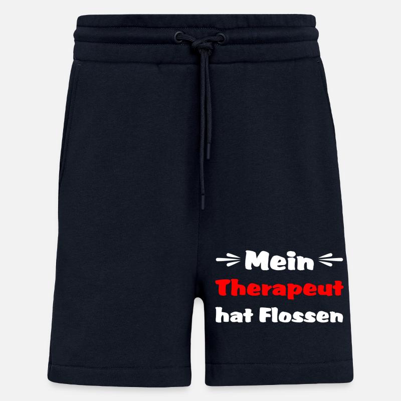 Mon thérapeute a des palmes - Short bio décontracté fabriqué en UE - DARK NAVY