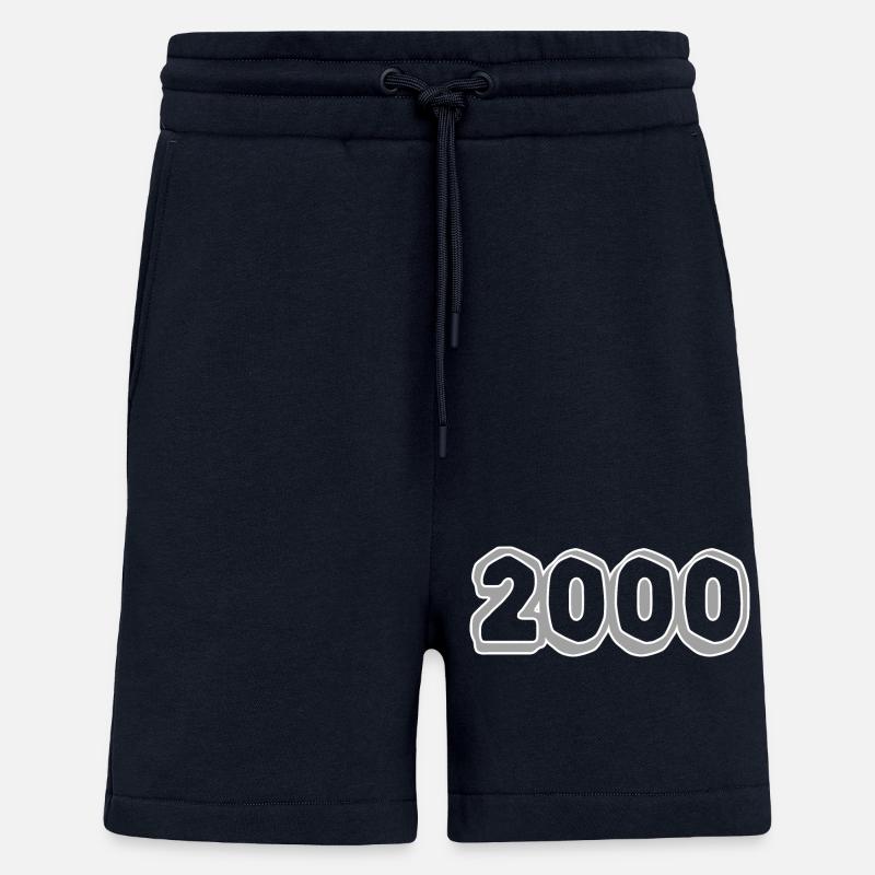Né en 2000 - Short bio décontracté fabriqué en UE - DARK NAVY