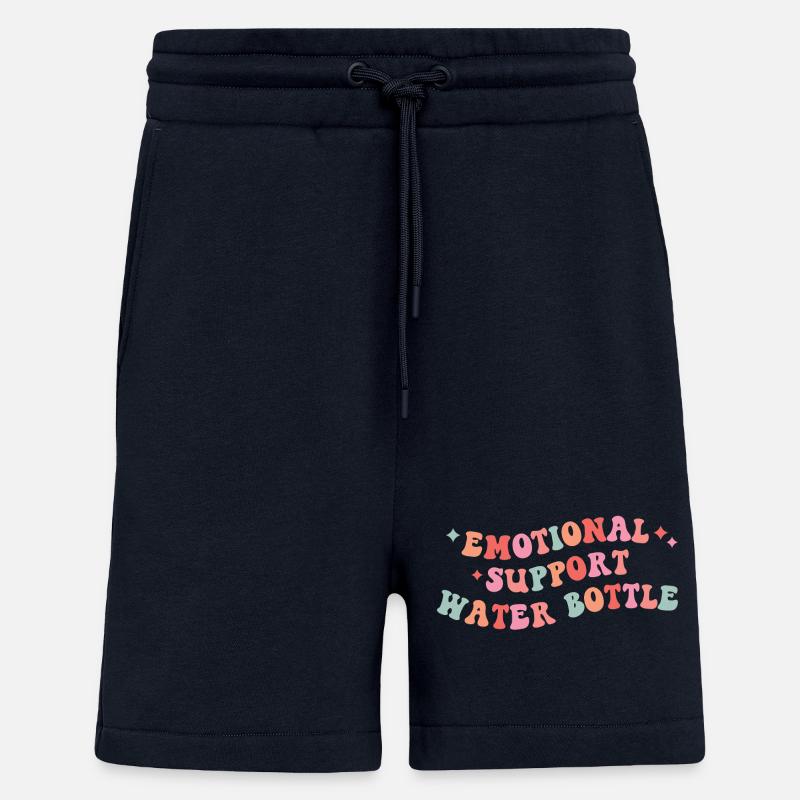 Emotional Support Water Bottle Design - Shorts - made by SPREAD - DARK NAVY