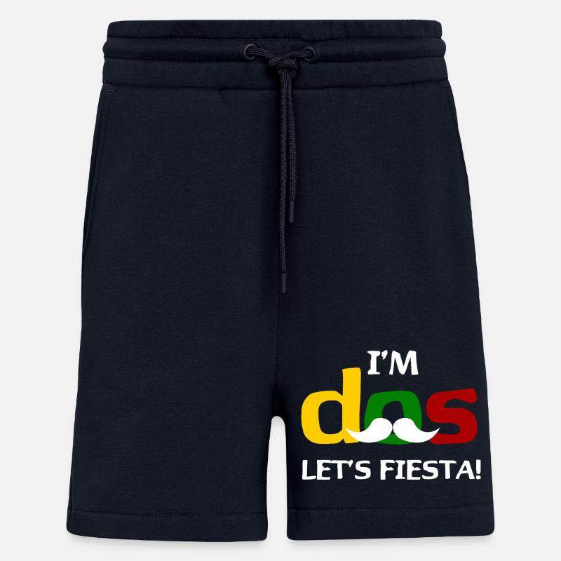 Je suis Dos Let’s Fiesta - Short bio décontracté fabriqué en UE - DARK NAVY