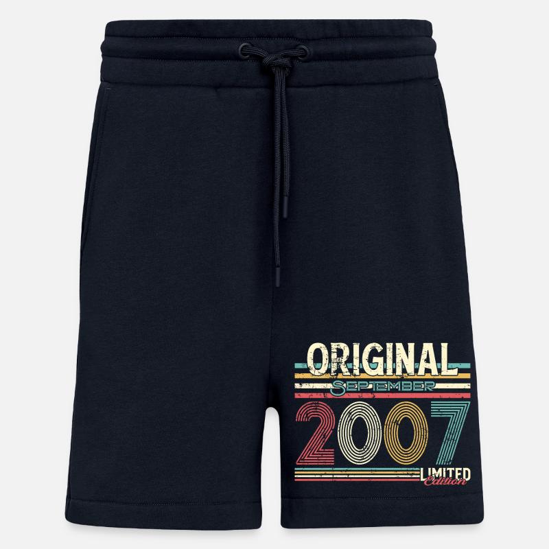 Retro September 2007 Design - Shorts - made by SPREAD - DARK NAVY