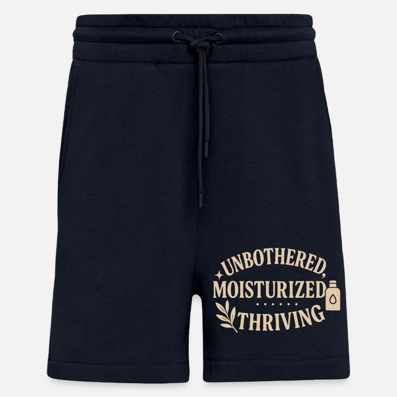 Unbothered Moisturised Thriving Design - Shorts - made by SPREAD - DARK NAVY