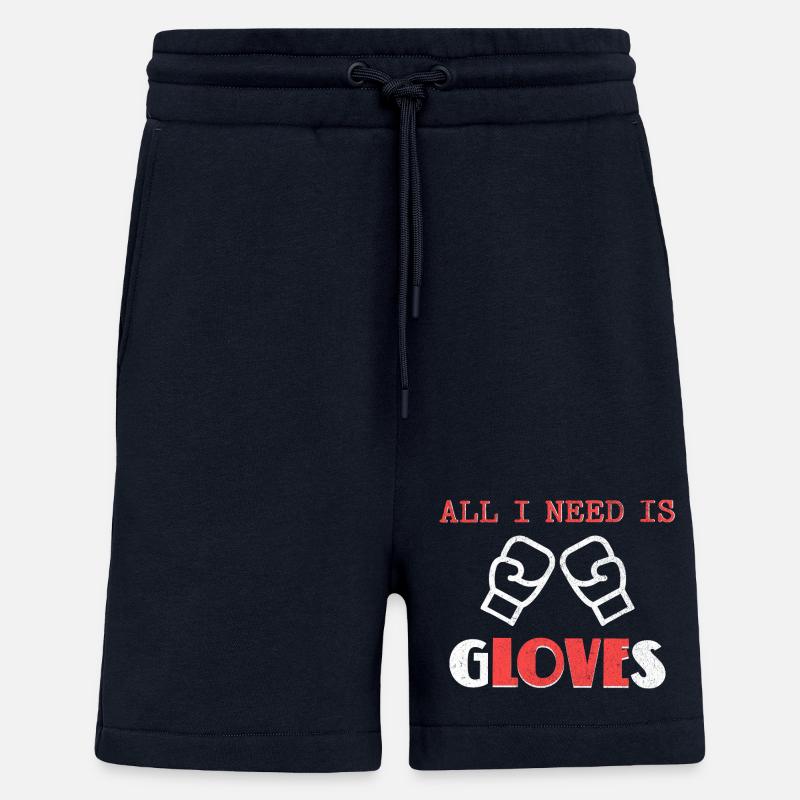 Mutige Boxhandschuhe Illustration Design - Shorts - made by SPREAD - DARK NAVY