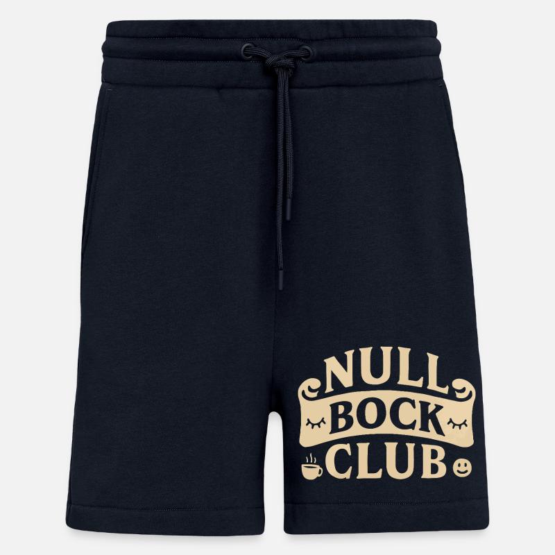 Null Bock Club – Statement Spruch Lustig - Shorts - made by SPREAD - DARK NAVY